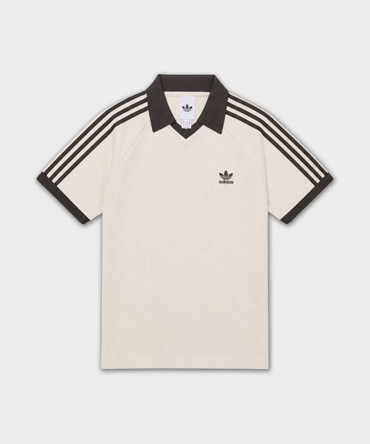 Adidas Waffle Short-Sleeved Polo Shirt - Wonder White JV9265