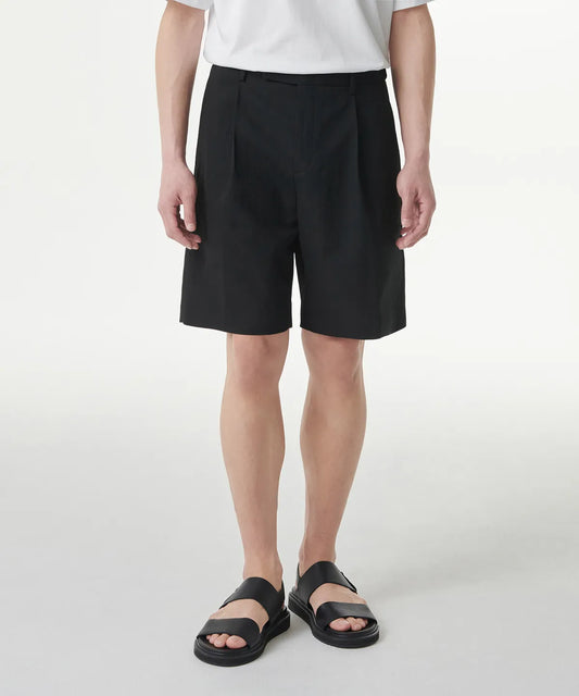 Cool Touch Hidden Banding Half Slacks [Black]