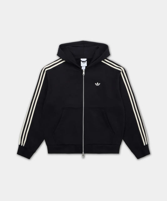 Adidas Hooded Zip-Up Black Cream White KC9315