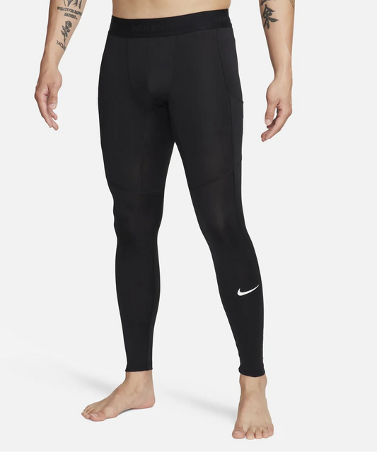 Nike Pro Dry Fit Fitness Tights M - Black White FB7953-010