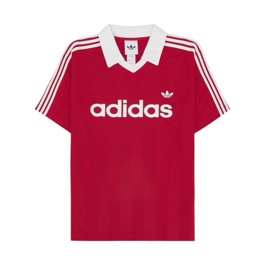 Adidas Archive Collar Engineered Jersey Red KE3583