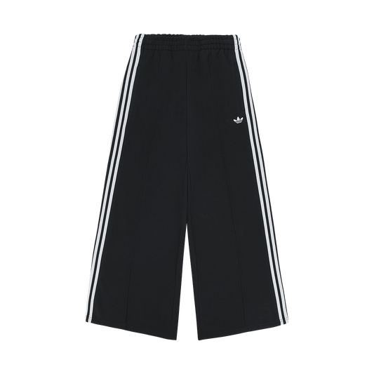 Adidas 3-Strip Wide Sweat Pants Black White JV7473