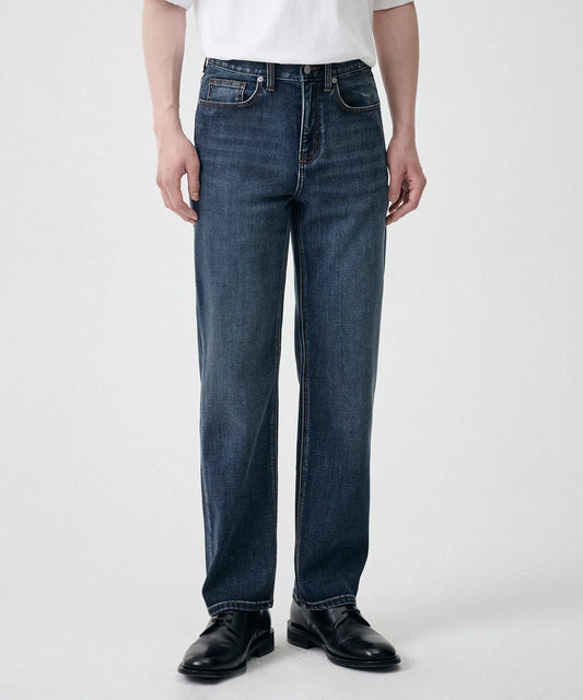 Cooling Straight Leg Jeans - Medium Indigo