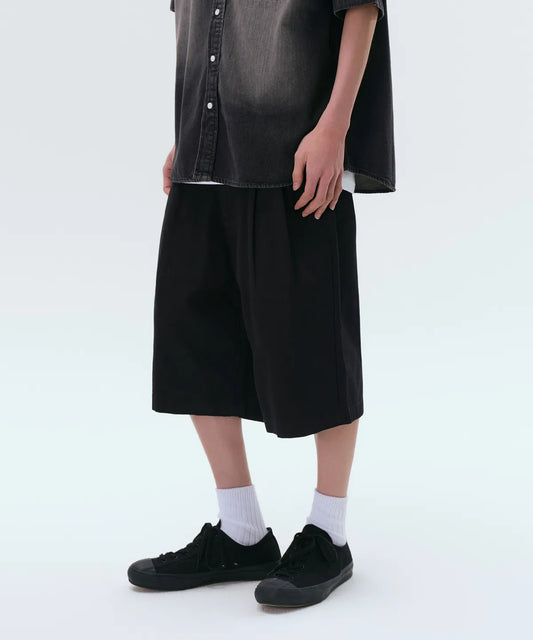 Two Tuck Wide Chino Shorts