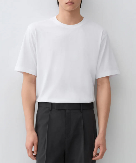 [Cool Standard] Regular Crew Neck T-shirt [White]