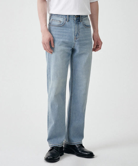 Cooling Straight Leg Jeans - Sky Blue
