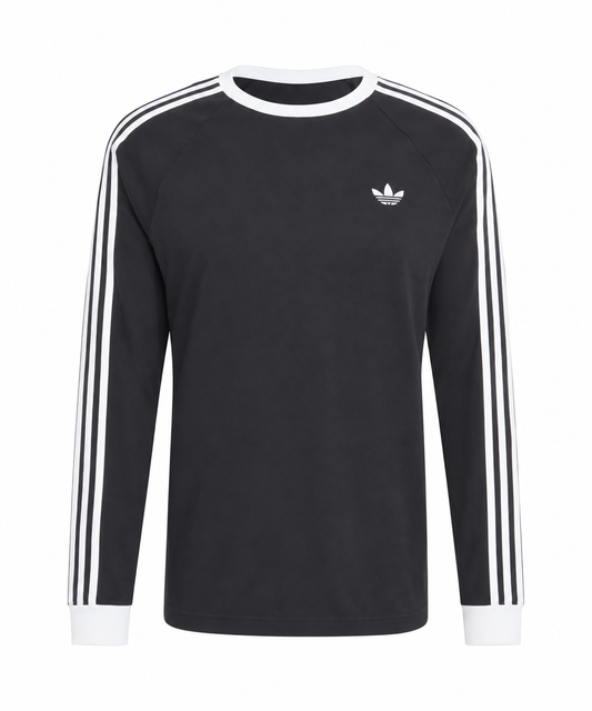 Adidas 3-Stripe Long Sleeve T-shirt Black KE3546