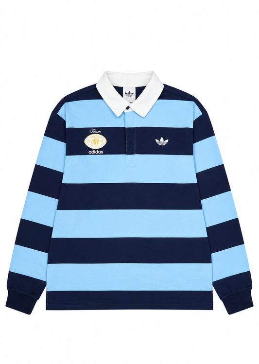 Adidas Rugby Polo Shirt Blue LC8211