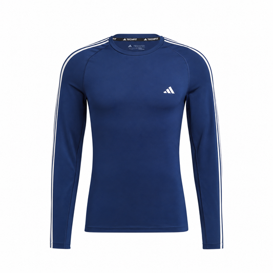 Adidas Techfit 3-Stripe Long Sleeve Inner T-Shirt for Men IC2168
