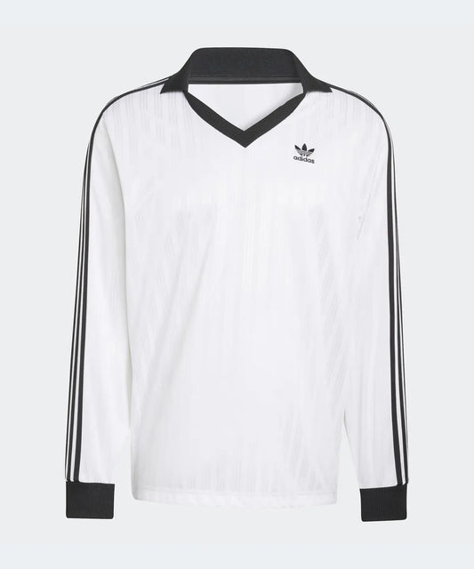 Adidas Pique Football Long Sleeve Tee White KS2293