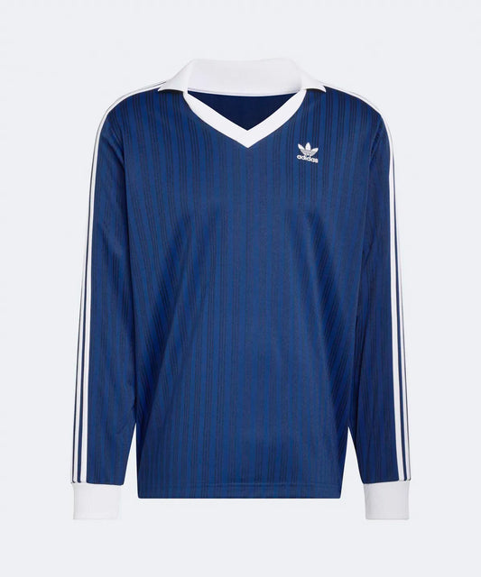 Adidas Pique Football Long Sleeve Tee Night Indigo KS2294