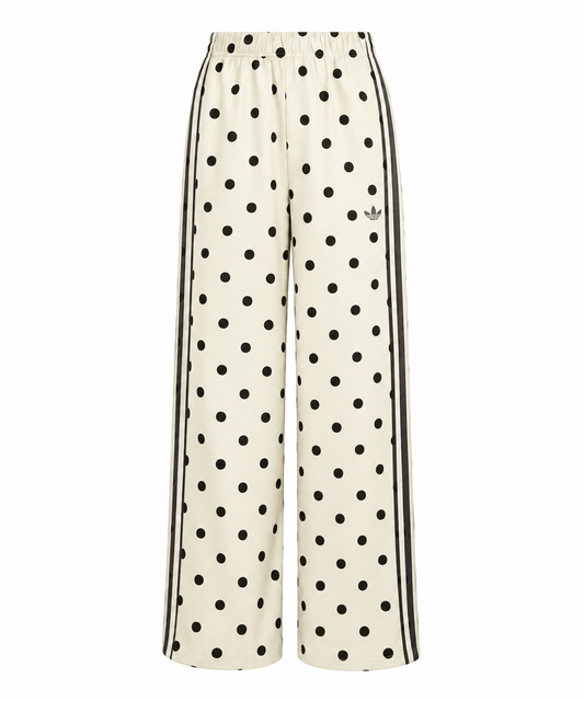 Adidas Originals Satin Polka Dot Wide Leg Pants Women KV1168