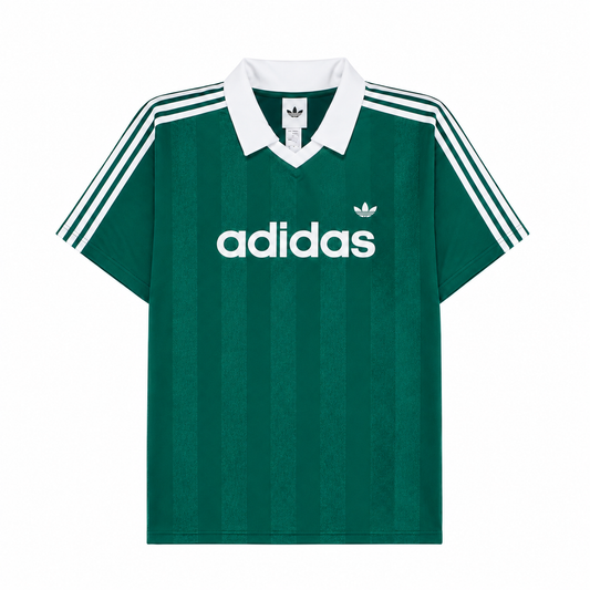 Adidas Archive Collar Engineered Jersey Green KE3582