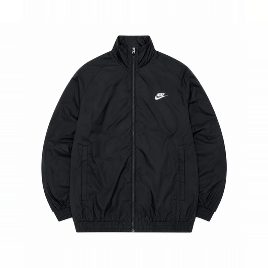 Nike Club Oversized Woven Track Jacket M Black White HQ6110-010
