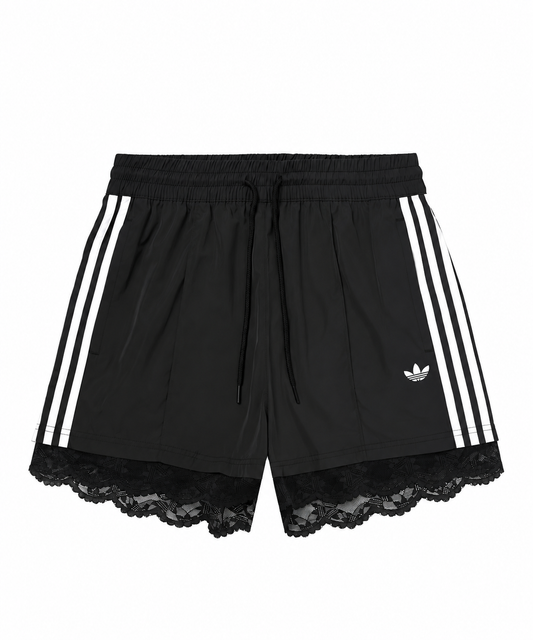 Adidas Lace Trimmed 3-Stripe Short Pants Black II5605